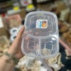 نام کالا:ظرف غذا ۳ خانه گرد شفاف