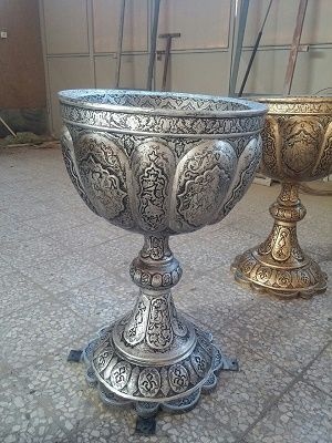 گلدان جامی فایبرگلاس در رنگ های متنوع